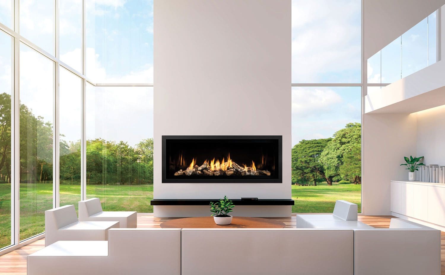 Mendota ML54 Linear Gas Fireplace Sutter Home Hearth