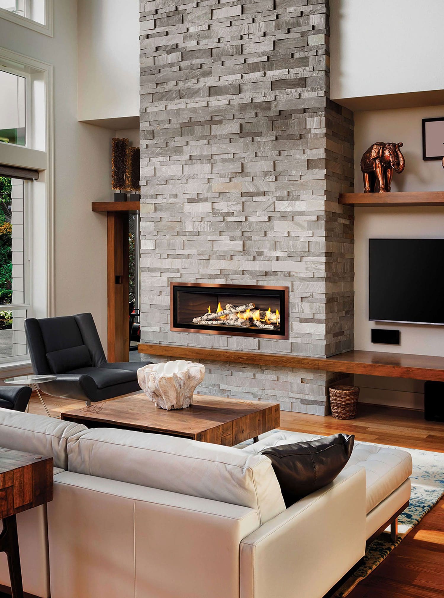 Mendota ML39 Linear gas fireplace - Sutter Home & Hearth