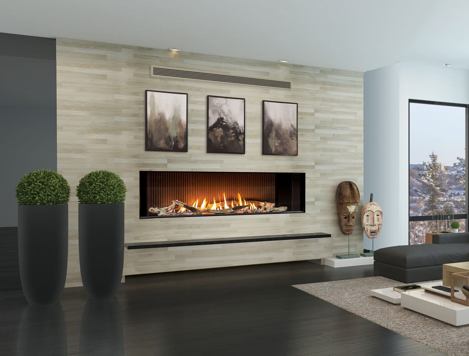 Urbana Linear Gas fireplace series - Sutter Home & Hearth